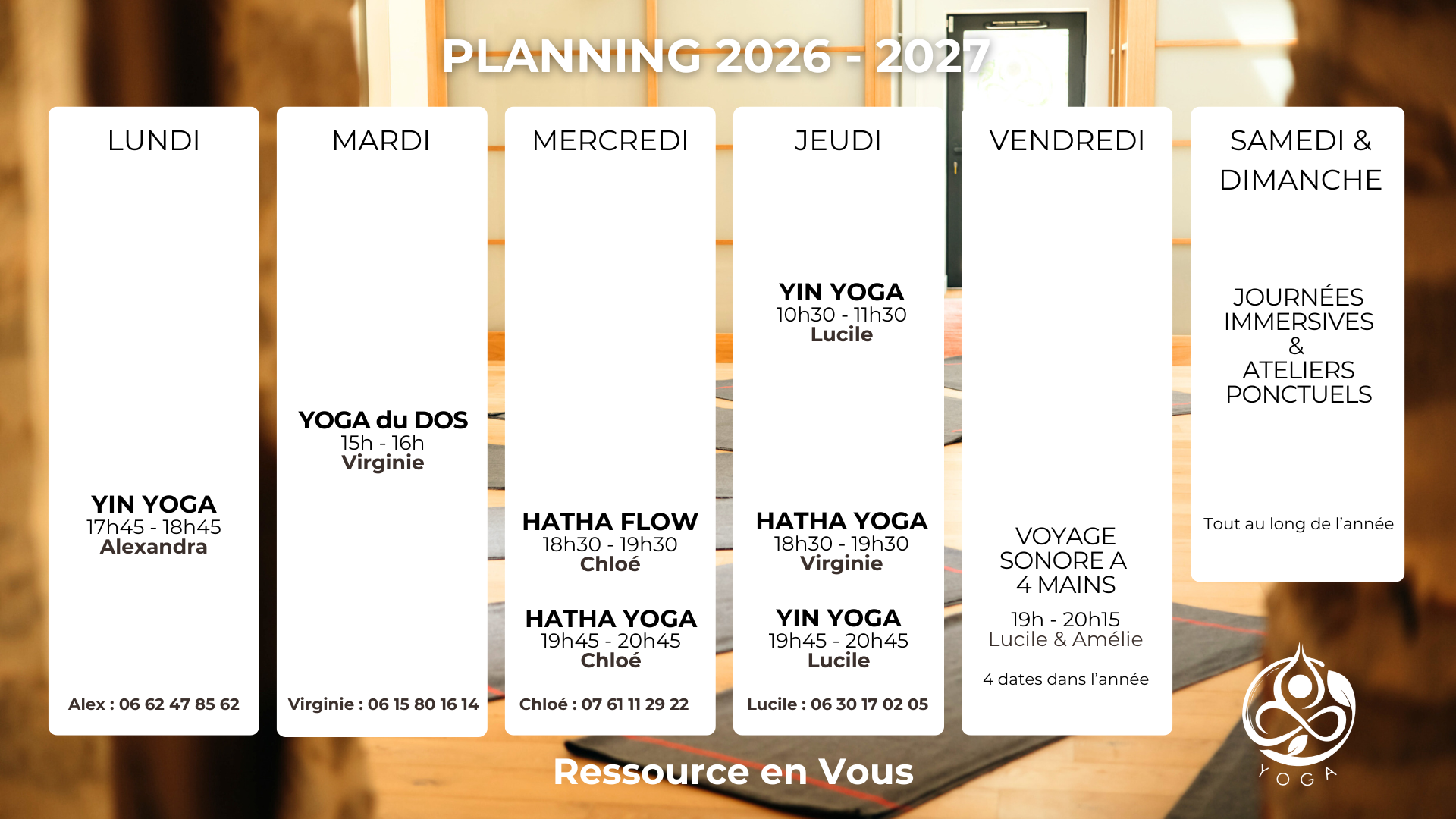 Agenda Ressource en vous